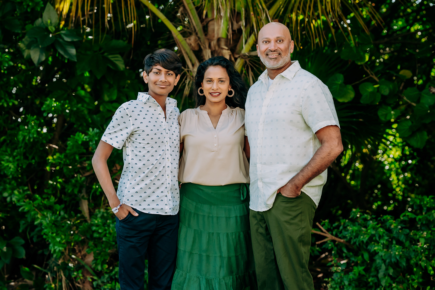 Drs. John (right) and Nimmi Thoppil with their son, John Jr. 